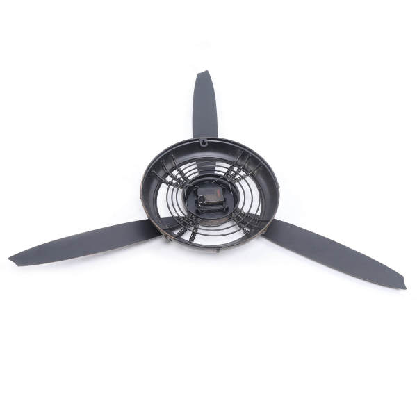 Wall Clock Decoration, Airplane Propeller Wall Clock Decor, Industrial Wall Decor with Clock