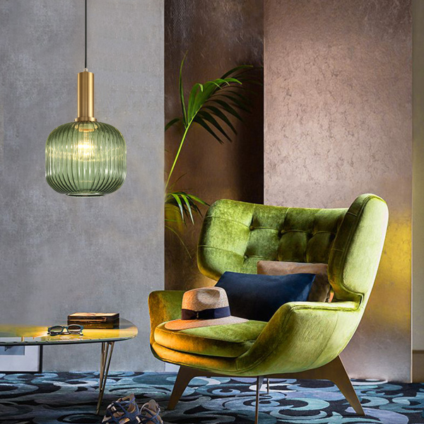Dark green 20cm glass cover Chandelier Kitchen Pendant Light , Home Lamp,Glass Pendant Lighting