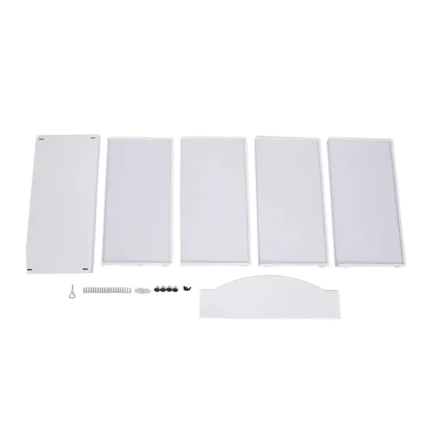 4-Layer Iron Floor-Standing Magazine Rack Information Rack Storage Rack Newspaper Rack Display Rack (White)