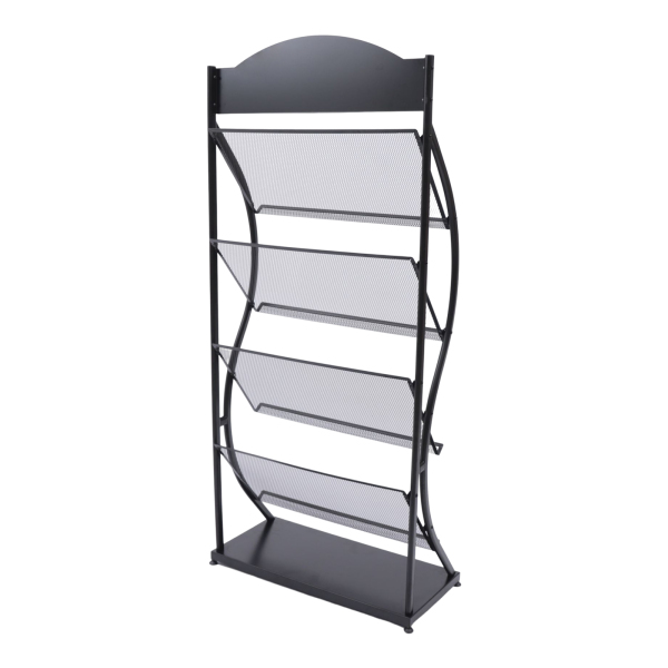 Newspaper Magazine Display Rack Manual Book Rack Floor-Standing Storage Rack