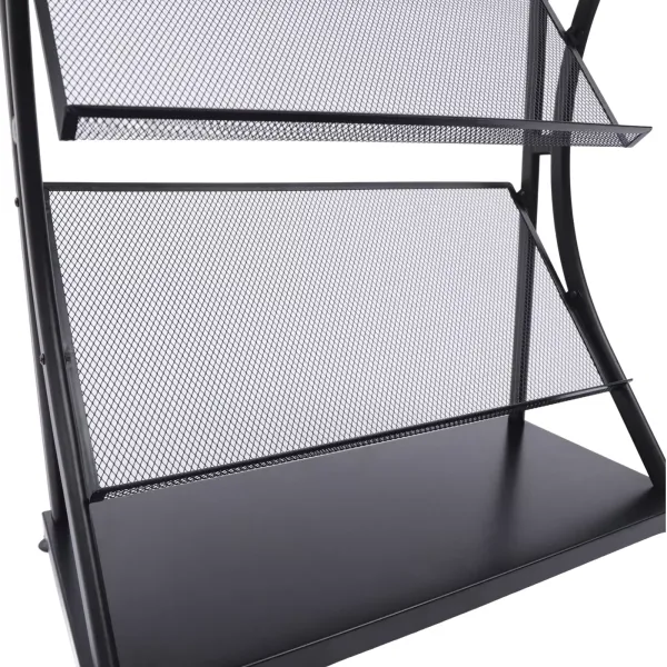 Newspaper Magazine Display Rack Manual Book Rack Floor-Standing Storage Rack