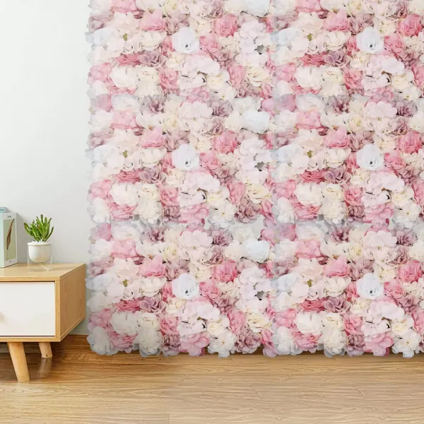 12PCS Flower Panels Wall Decorative Artificial Flowers Romantic Wedding Party Photo Background 60x40cm Wedding Decoration Valentine's Day