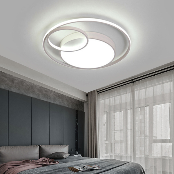 48cm Modern LED Acrylic Ceiling Lamp - Round Dimmable