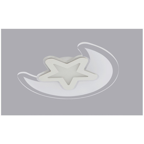42CM Modern Ultra-thin Acrylic LED Ceiling Lamp, Moon Star Kid's Mount Chandelier, Children's Eye Protection Lamps