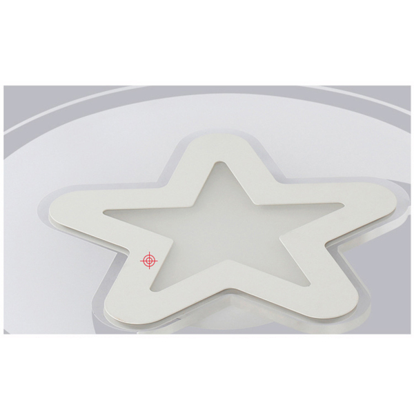 42CM Modern Ultra-thin Acrylic LED Ceiling Lamp, Moon Star Kid's Mount Chandelier, Children's Eye Protection Lamps