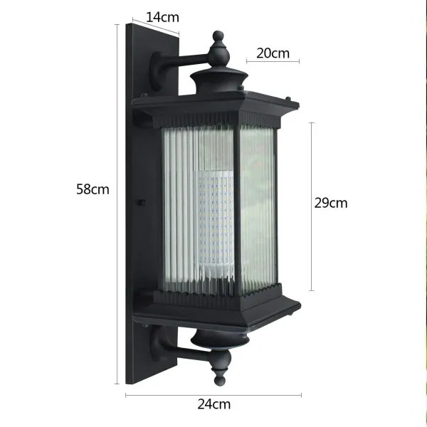 Outdoor Wall Light Exterior Wall Lamp Outside Wall Lighting Modern Garden LED Sconce Mains Powered Security Wall Lamp for Garden