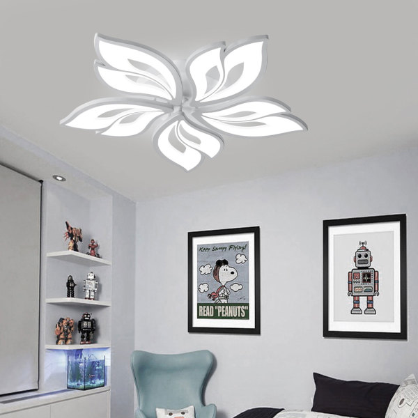 Modern LED Ceiling Light, 5 Heads Modern Chandelier Aluminum & Iron for Bedroom, Living Room 110V-240V