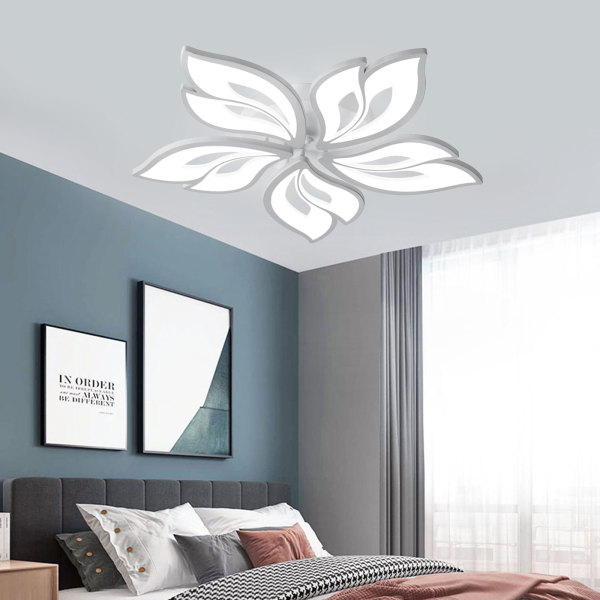 Modern LED Ceiling Light, 5 Heads Modern Chandelier Aluminum & Iron for Bedroom, Living Room 110V-240V
