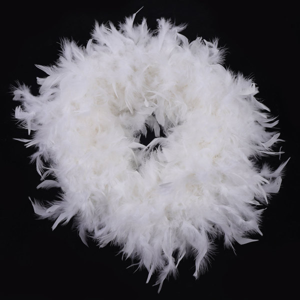 Feather Pendant Light Shade Droplight Lampshade with E27 Bulb Modern Ceiling Light