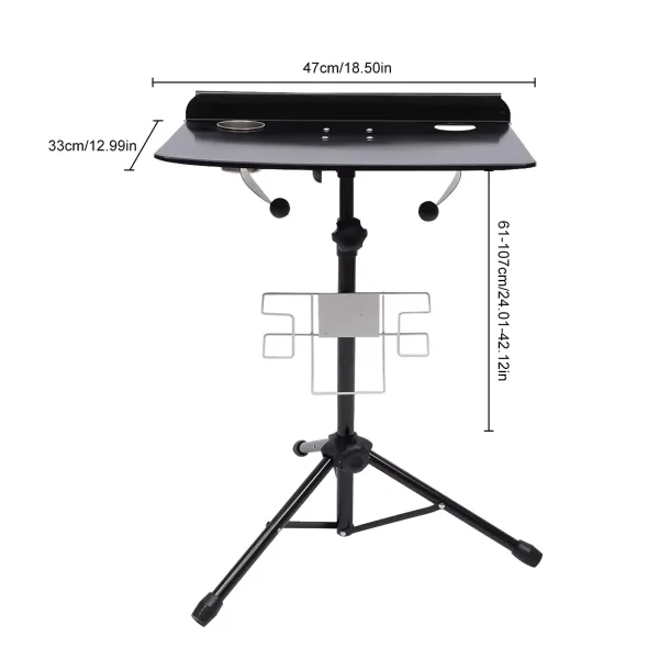 Tattoo Workstation Equipment Adjustable Desk Table Large Mobile Work Station