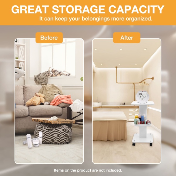 High - Quality Beauty Trolley with Premium Materials, High Load - bearing, 360° Quiet - running Wheels