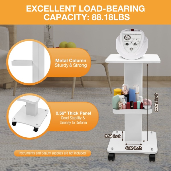 High - Quality Beauty Trolley with Premium Materials, High Load - bearing, 360° Quiet - running Wheels