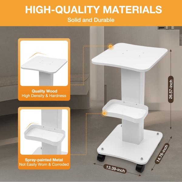 High - Quality Beauty Trolley with Premium Materials, High Load - bearing, 360° Quiet - running Wheels