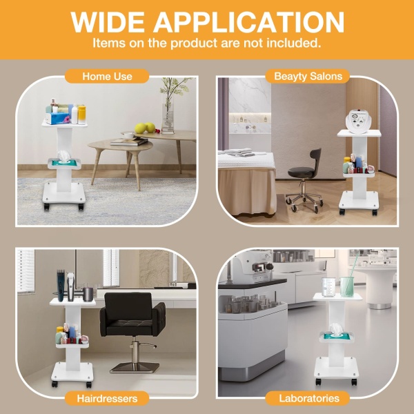 High - Quality Beauty Trolley with Premium Materials, High Load - bearing, 360° Quiet - running Wheels