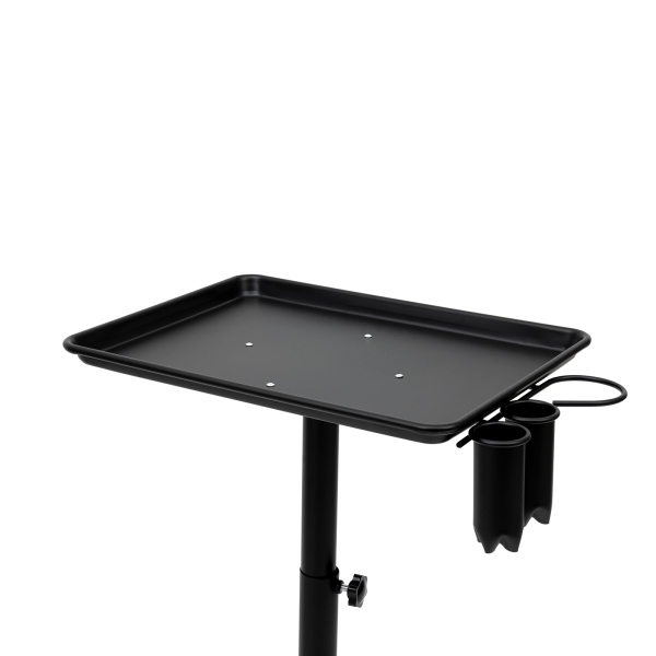 Hairdressing Tool Storage Trolley with Tool Bracket Rolling Salon Tray Cart with Height Adjustable