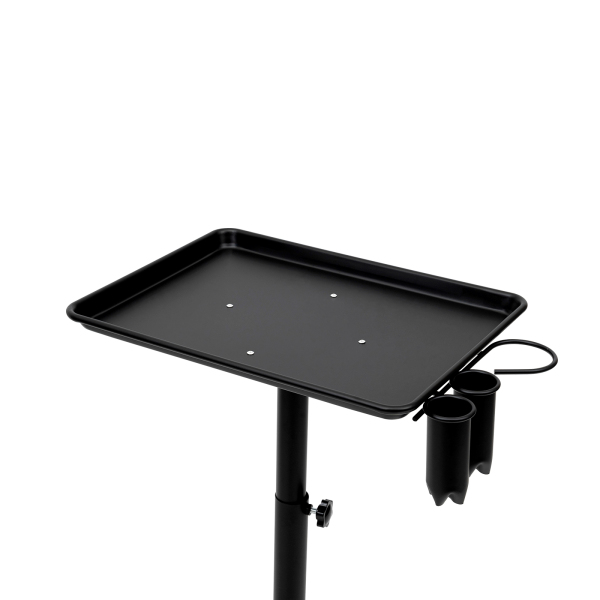 Hairdressing Tool Storage Trolley with Tool Bracket Rolling Salon Tray Cart with Height Adjustable