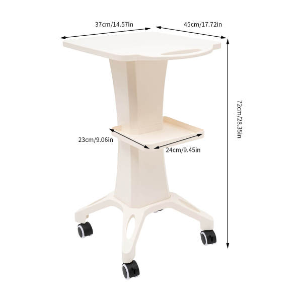 Salon Spa Work Trolley Cosmetic Trolley Beauty Trolley Salon Rolling Shelf Salon Trolley Beauty Salon with Storage Compartment
