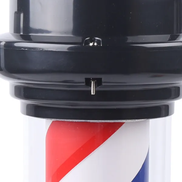 20 Inch LED Barber Pole Rotating Stripe Lamp Salon Sign Red White Blue 220V