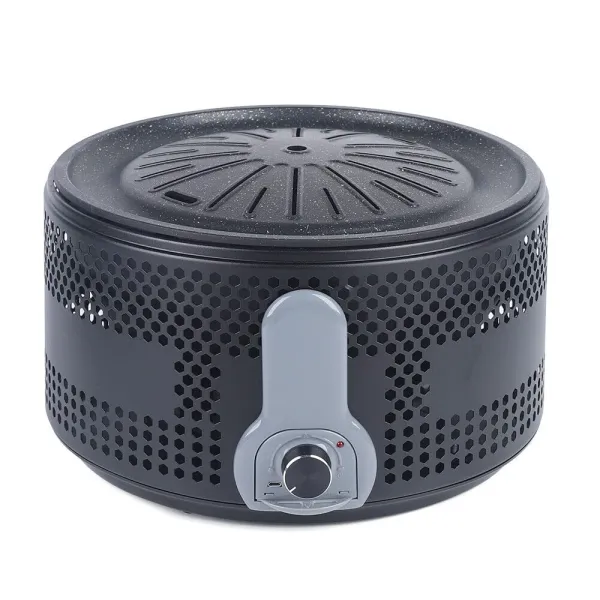 BBQ Grill Non-Stick Bakeware Portable Smokeless Grill Charcoal Barbecue for Garden Party Outdoor Camping Easy Clean