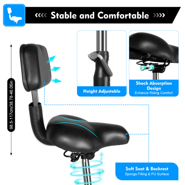 Tricycle for Adults 24 Inch 3-Wheel Bike 7 Speed Trike Bicycle Adjustable Seniors Trike