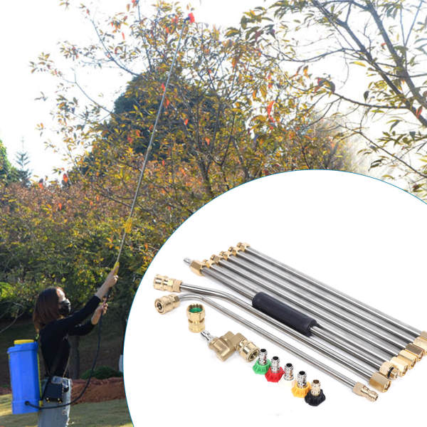 High Pressure Washer Extension Spray Attachment for Lance Wand Extension Parts With Nozzles