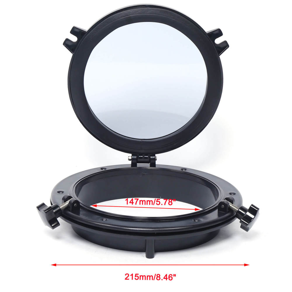 Ship Rounded Window 8'' Boat Yacht Round Porthole Opening Window, Round Porthole, Ship's ...