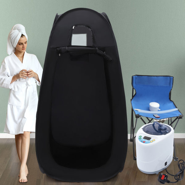 Portable Home Sauna Tent Sauna Steamer Home Sauna Tent 2 Litre 1000W Sauna Kit with Remote Control