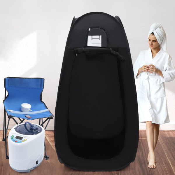 Portable Home Sauna Tent Sauna Steamer Home Sauna Tent 2 Litre 1000W Sauna Kit with Remote Control