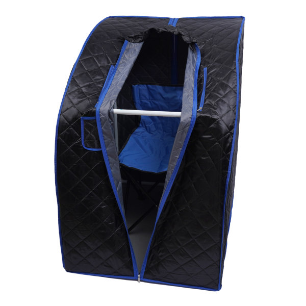Portable Steam Sauna Spa Home with 99 Minute Timer 1000 Watt Steam Generator Chair Included