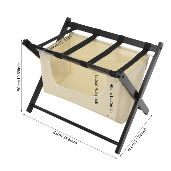 Folding Luggage Rack, Foldable Luggage Stand, Luggage Holder for Guest Rooms, Bedrooms, Living Rooms, or Hotel Rooms
