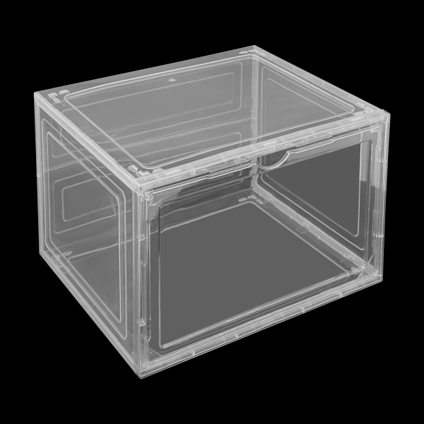 12 Pack Shoe Box,Drop Front Shoe Box,Clear Plastic Stackable Sneaker Box,Shoe Containers