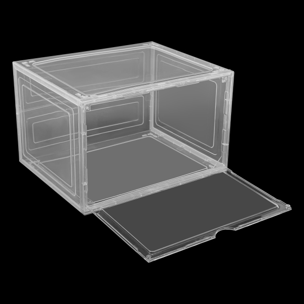 12 Pack Shoe Box,Drop Front Shoe Box,Clear Plastic Stackable Sneaker Box,Shoe Containers