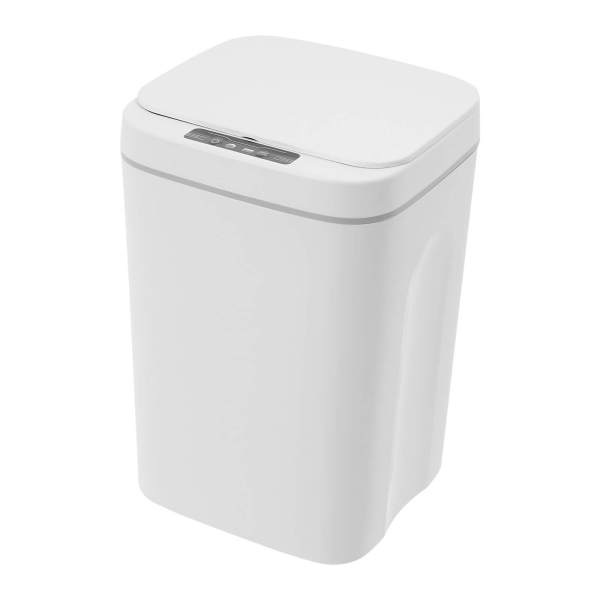 Waste Bin, Sensor Trash Can, 16L Intelligent Sensor Trash Can with LED Display, Incense Bag Slot
