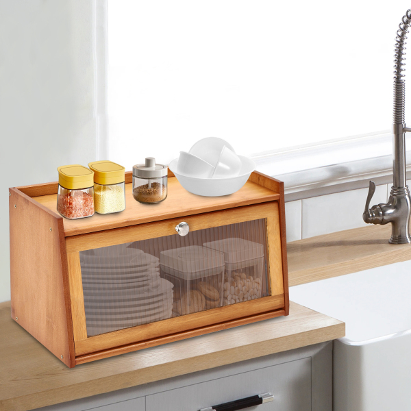 CNCEST Cabinet with Door, Mini Kitchen Cabinet, Storage Cabinet