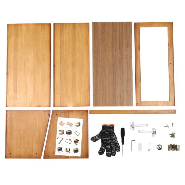 CNCEST Cabinet with Door, Mini Kitchen Cabinet, Storage Cabinet