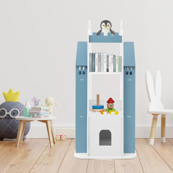 Rotating Children's Bookshelf, Book Display Shelf, Floor Standing Bookshelf
