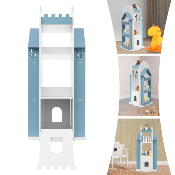 Rotating Children's Bookshelf, Book Display Shelf, Floor Standing Bookshelf