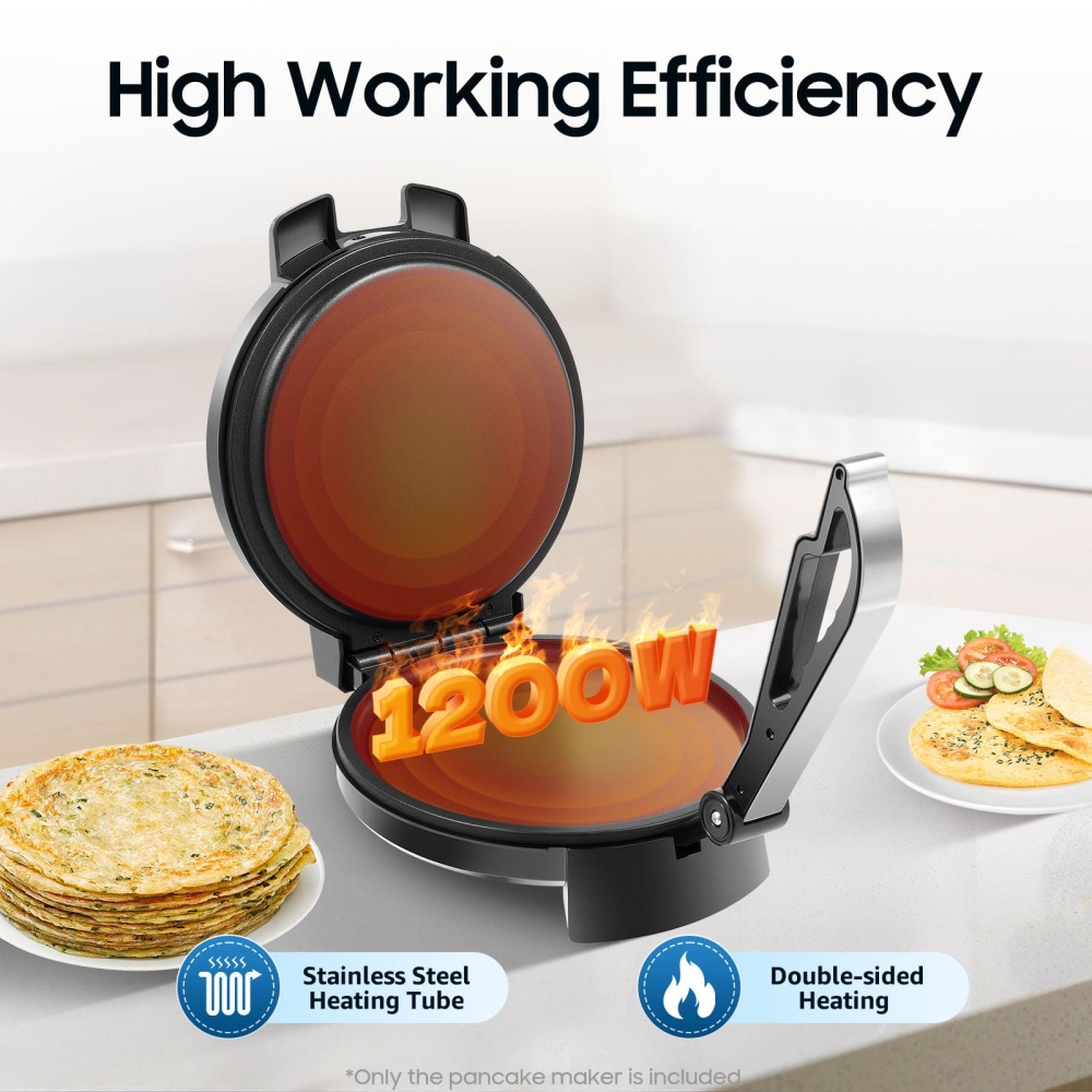 Electric Chapati Roti Maker, 1200 W Electric Chapati Maker, Flat Bread ...