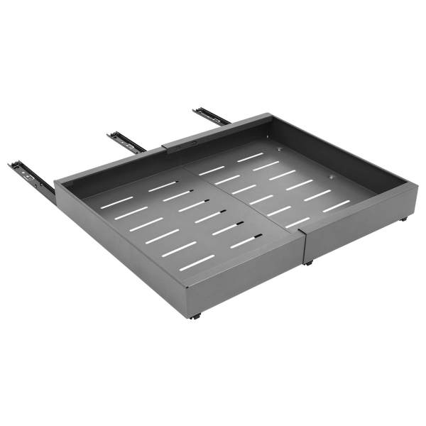 Grey Telescopic Drawer, Extendable Cabinet Drawer, Pull Out Cabinet Drawer