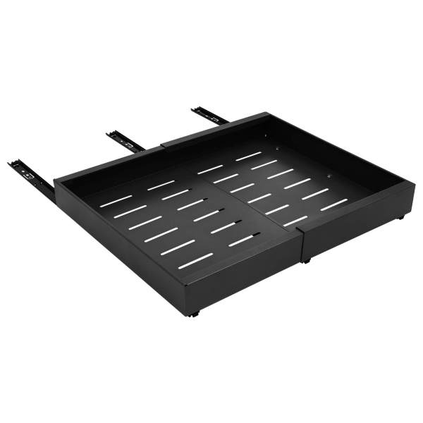 Black Telescopic Drawer, Extendable Cabinet Drawer, Pull Out Cabinet Drawer 32-52cm