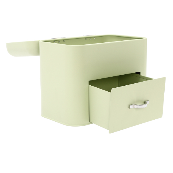 Electroplating Bread Boxes Bread Storage Box Bread Fresh Keeper Organizer, Green