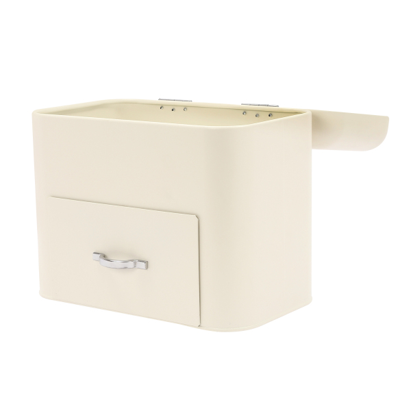 Electroplating Bread Boxes Bread Storage Box Bread Fresh Keeper Organizer, White
