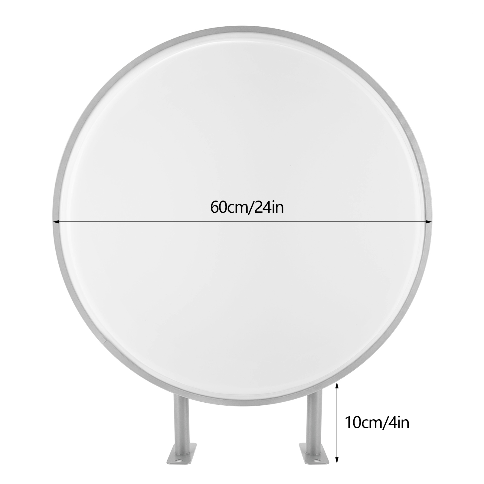 24 Inch LED Double Sided Round Light Box Business Signs Store Display ...