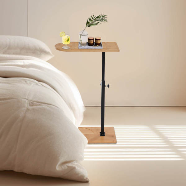 C-Shaped Side End Table, Sofa Tub End Table, Bathtub Tray Table