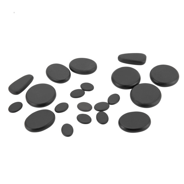 18 Hot Stones for Massage Massage Set with Warmer Massaging Rocks Portable Heating Box for Spa Warming Therapy Massage