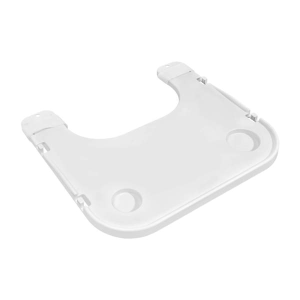 White Hook-Type Wheelchair Table Board, Wheelchair Lap Tray - Adjustable, 176lbs Load Capacity