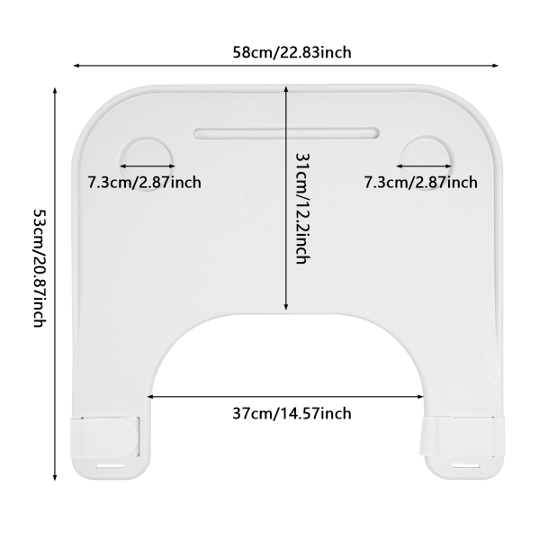 CNCEST Wheelchair Tray, Wheelchair Tray Table, Wheelchair Tray Table with Cup Holder