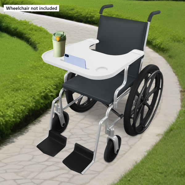 CNCEST Wheelchair Tray, Wheelchair Tray Table, Wheelchair Tray Table with Cup Holder