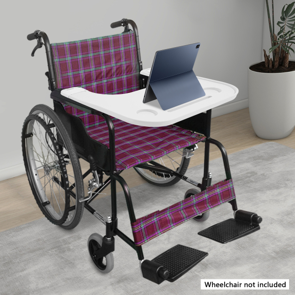 CNCEST Wheelchair Tray, Wheelchair Tray Table, Wheelchair Tray Table with Cup Holder