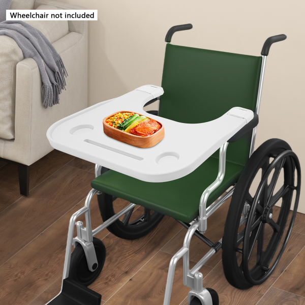 CNCEST Wheelchair Tray, Wheelchair Tray Table, Wheelchair Tray Table with Cup Holder